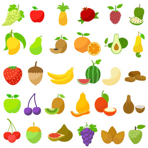 水果乐园 一组充满童趣的卡通插图